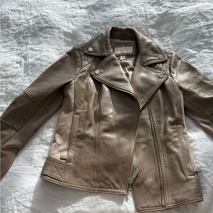 Women's Tan Leather Jacket